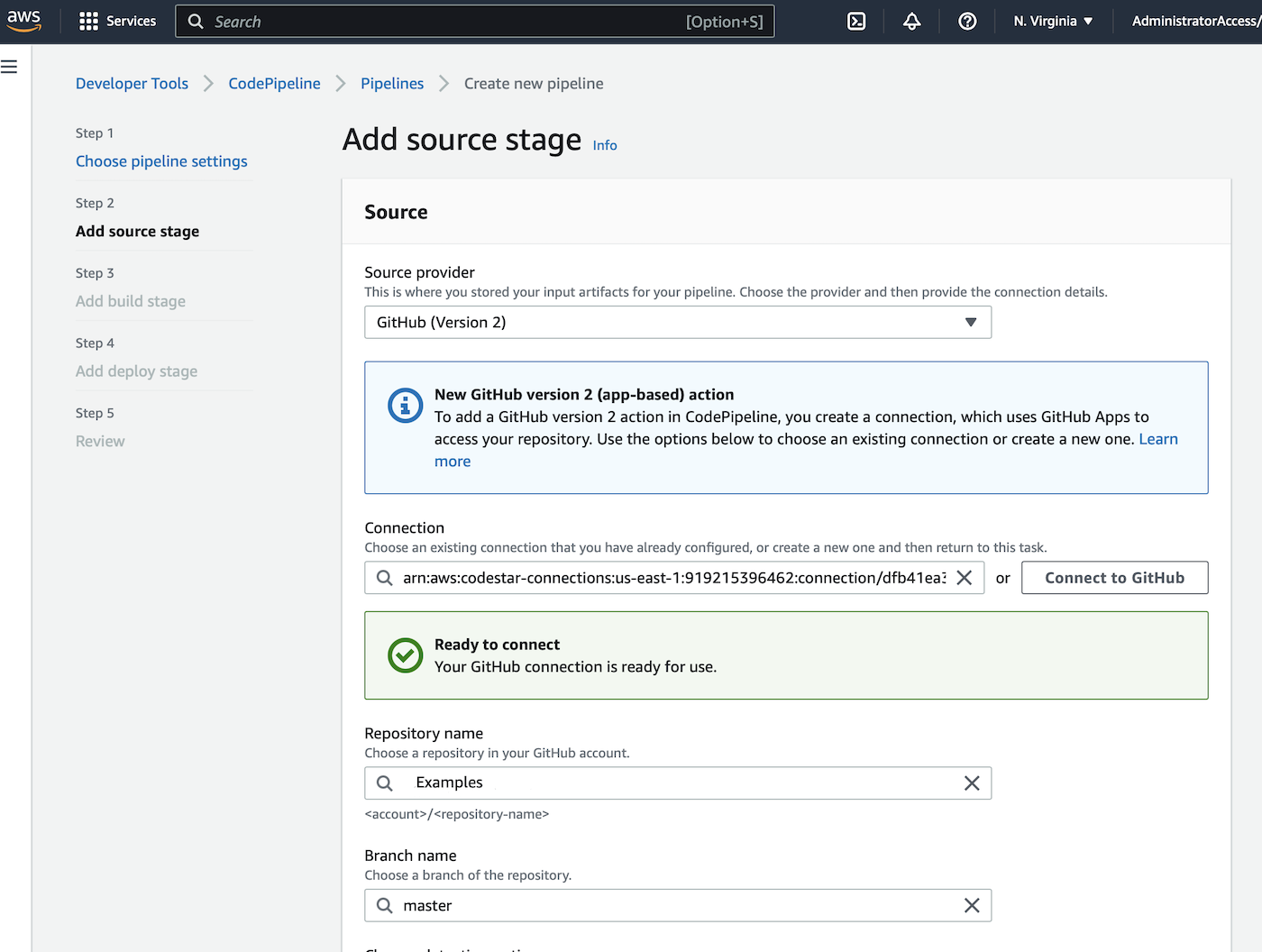 В пайплайн может быть добавлен репозиторий GitHub.